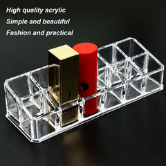 KYHYFJMD lip gloss and lipstick storage tray for quick product selection.