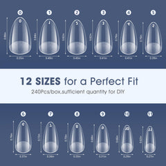 KZAOPZ 12 sizes numbered for effortless fit