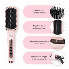 L'ANGE HAIR Le Vite ceramic plates delivering even heat.