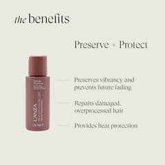 L’ANZA Keratin Healing Technology reinforces strand strength