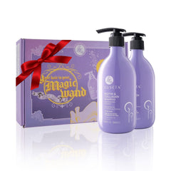 L LUSETA Biotin Collagen Shampoo bottle highlights volumizing formula for fuller hair.