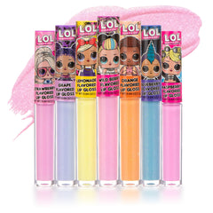 L.O.L Surprise! set de brillos labiales con siete sabores para fiestas y juego