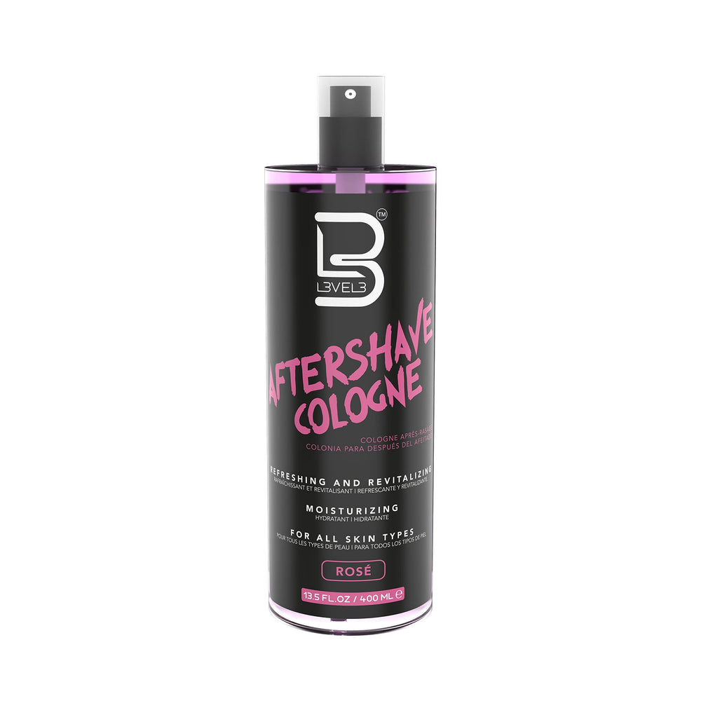 L3 Level 3 aftershave bottle with pour spout for post-shave hydration