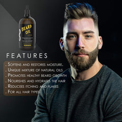 L3 Level 3 Beard Oil ingredients blend nourishes skin and coarse facial hair.