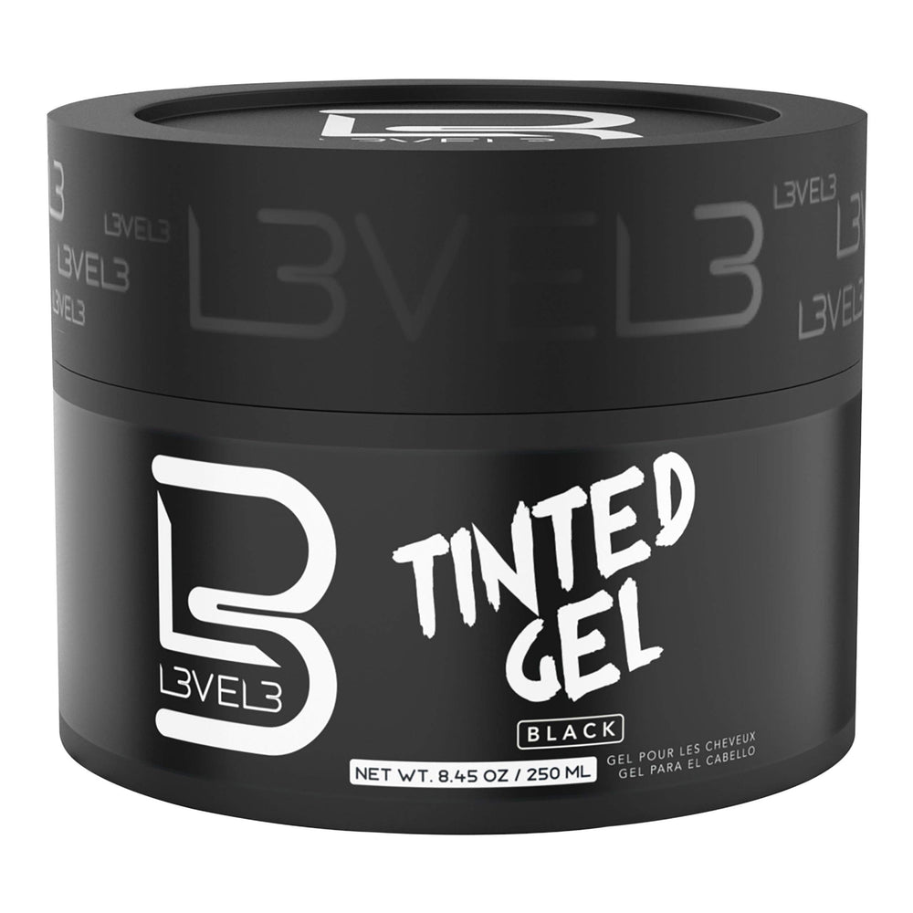 L3 Nivel 3 gel para pelo negro cubre canas con brillo natural