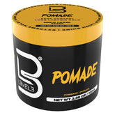 L3 Pomada Nivel 3, envase en primer plano, facilita la aplicación y el peinado.
