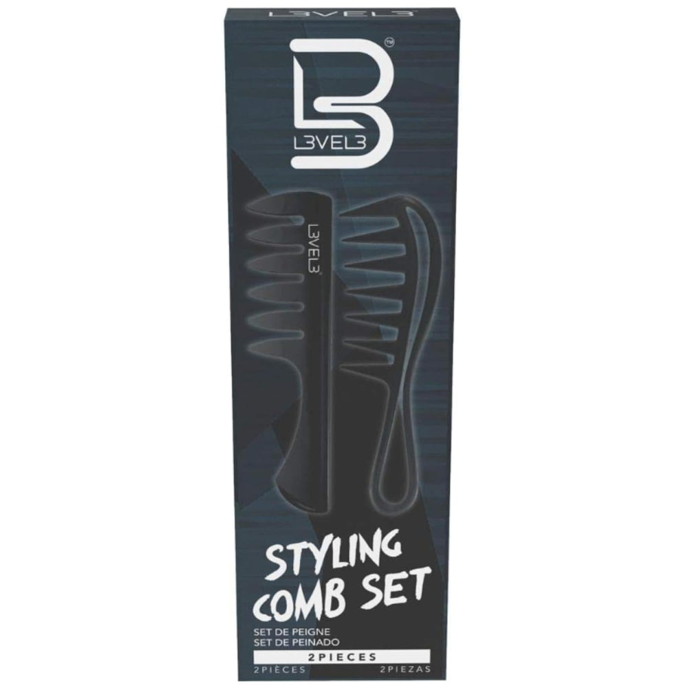 L3 Styling Comb Set offers a professional look with a slim profile for salon-quality parting.