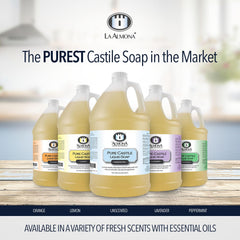 La Almona castile soap face cleanser for daily fragrance free cleansing