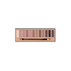 L.A. Girl Beauty Brick Eyeshadow nude shimmer shades close-up highlight texture and pigment.