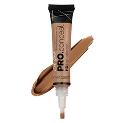 L.A. Girl HD Pro.Conceal Chestnut GC986 with brush-tip application for precise coverage.
