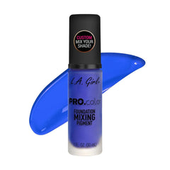 L.A. Girl Pro Color Fundación mezcla pigmento azul GLM714 para afinar el tono.