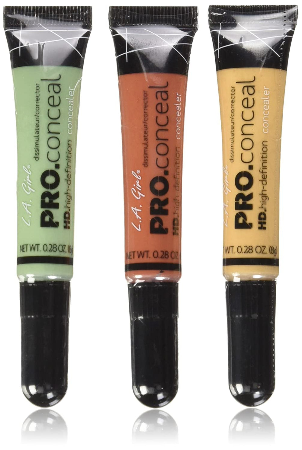 La-Girl Pro Conceal Set naranja: corrector para ojeras con cobertura suave y cremosa