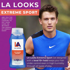 Dispense closeup shows easy application for quick styling with LA Looks
