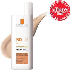 Anthelios 50 Mineral Tinted swatch showing natural blending tint
