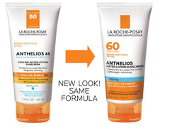 La Roche-Posay Anthelios cooling water sunscreen on the body for lightweight protection