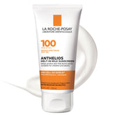La Roche-Posay Anthelios Melt-In Milk sunscreen bottle with SPF 100 protection.