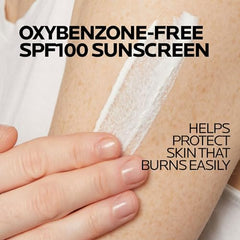 Anthelios Melt-In Milk on skin, fast absorbing with no white cast.