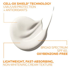 Anthelios Melt-In Milk texture close-up shows velvety, quick-absorbing application