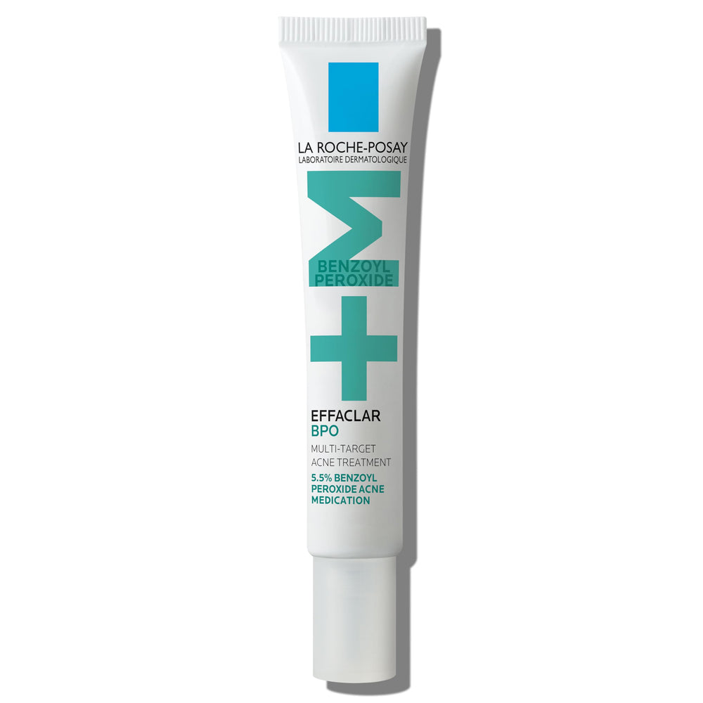 La Roche-Posay Effaclar BPO bottle pour for quick, non-drying application on oily skin