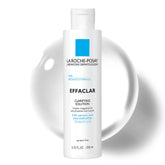 La Roche-Posay Effaclar Clarifying Solution bottle supports pore refinement for oily skin.