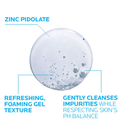 La Roche-Posay Effaclar dermatologist-tested seal close-up.