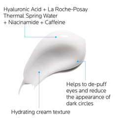 La Roche-Posay Hydraphase Eyes cooling gel texture ready to refresh.