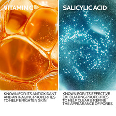 The serum applied on the skin demonstrating quick absorption and even coverage.