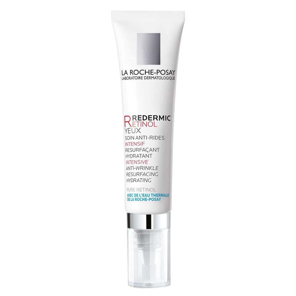 La Roche-Posay Redermic R Eyes bottle, soothing retinol eye care for sensitive areas.