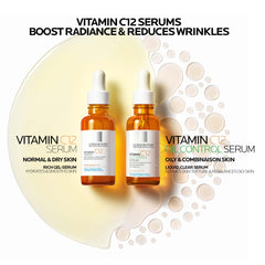 La Roche-Posay serum texture close-up for soft, hydrated skin.