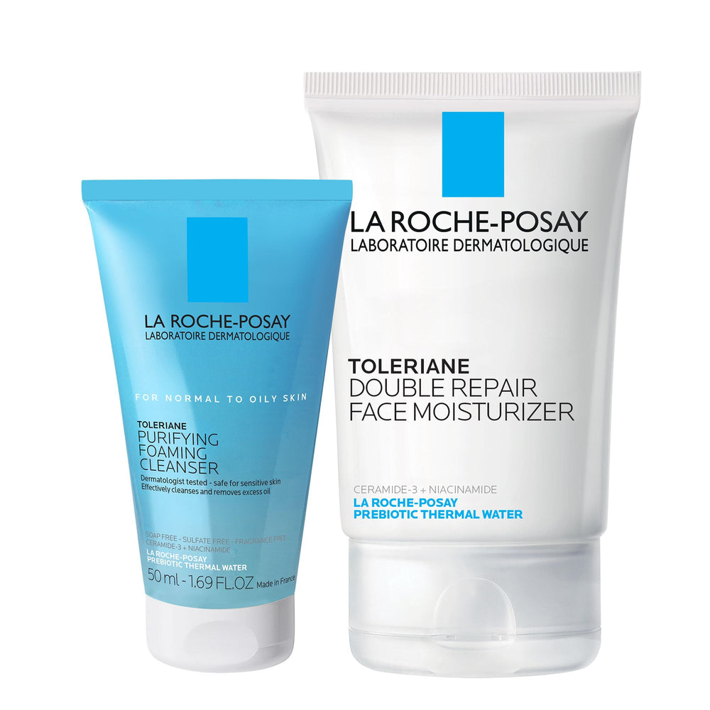 La Roche-Posay Toleraine Purifying Foaming Cleanser bottle for oil control and barrier support