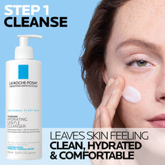 La Roche-Posay Toleriane Double Repair Moisturizer mini tube showing 48-hour hydration.