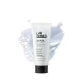 Lab Series all-in-one face wash bottle pouring for daily cleansing