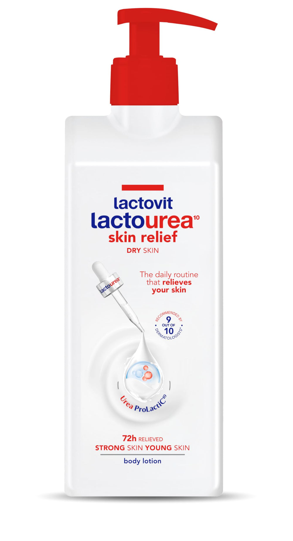 Lactovit Lactourea, loción en botella para hidratación diaria de piel seca