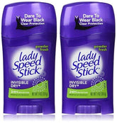 Lady Speed Stick Invisible Dry Powder Fresh front view bottle showing invisible protection and powder scent.