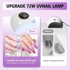 LadyMisty lamp with LCD display aids precise timer setting.