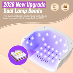 LadyMisty UV nail lamp side angle showing slim profile