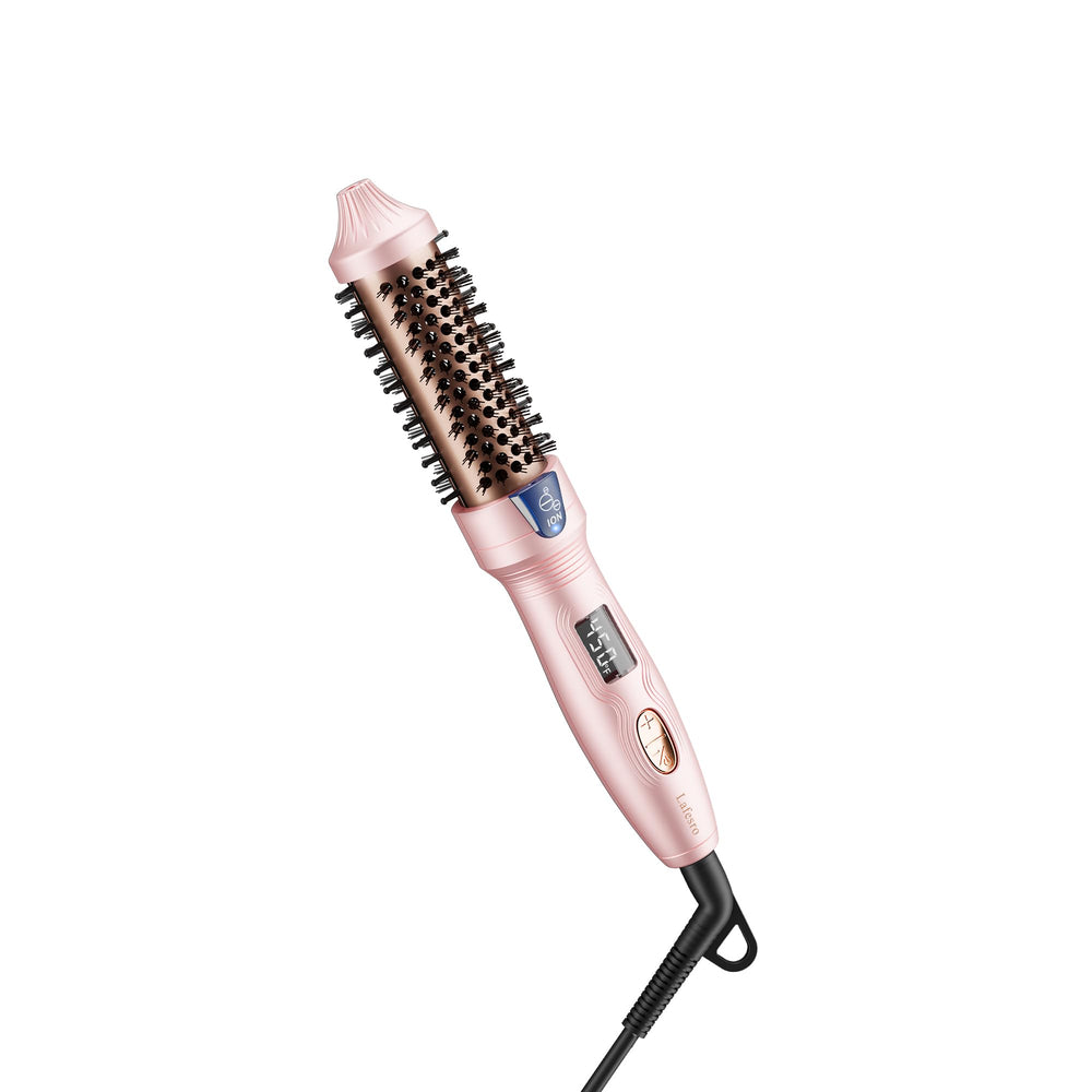 Lafesro Thermal Brush one-inch barrel front view ideal for precise bangs and short hair styling.