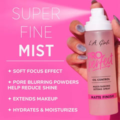 L.A. Girl Pro Perfect Setting Spray GFS200: boquilla para aplicación suave