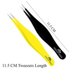LahGum Metal ingrown hair remover handle designed for precise facial plucking.
