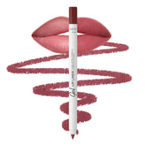 Delineador Lamel con gel mate para un delineado duradero en labios Berry.