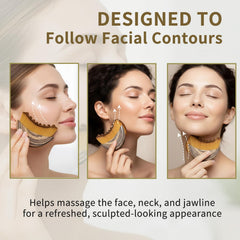Lampolar ergonomic contour design follows facial curves for precise shaping