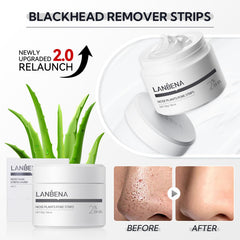 LANBENA Nose Strip closeup highlights deep cleansing of pores.