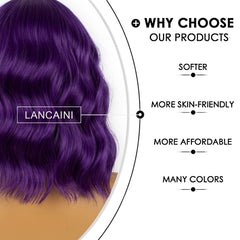 LANCAINI loose wavy texture highlights medium-length style and versatile wear.