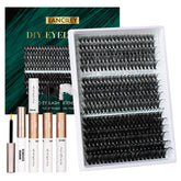 Lanciley lash clusters kit 320pcs 11-20mm for customizable length and volume