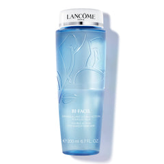 Lancôme Bi-Facil double action eye remover bottle for effortless waterproof makeup removal.