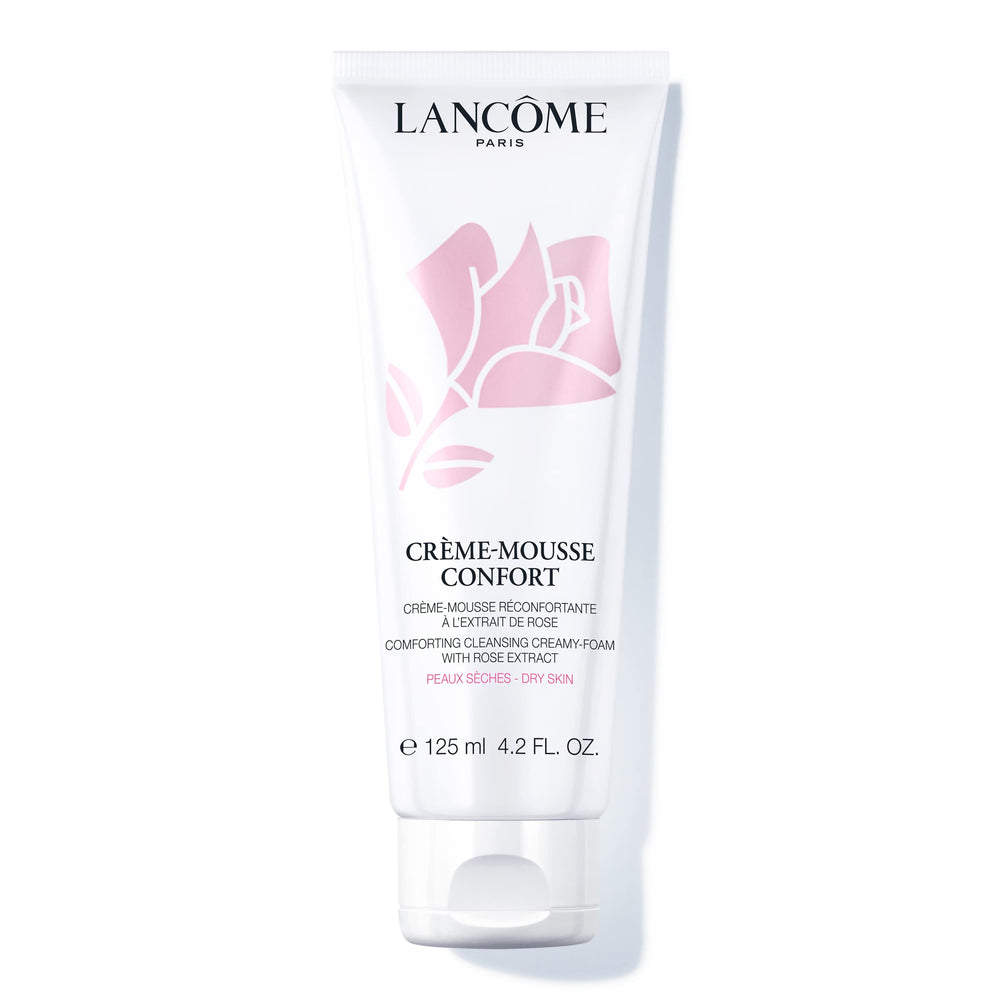 Lancôme Crème Mousse Confort bottle with rich cleansing foam for skin