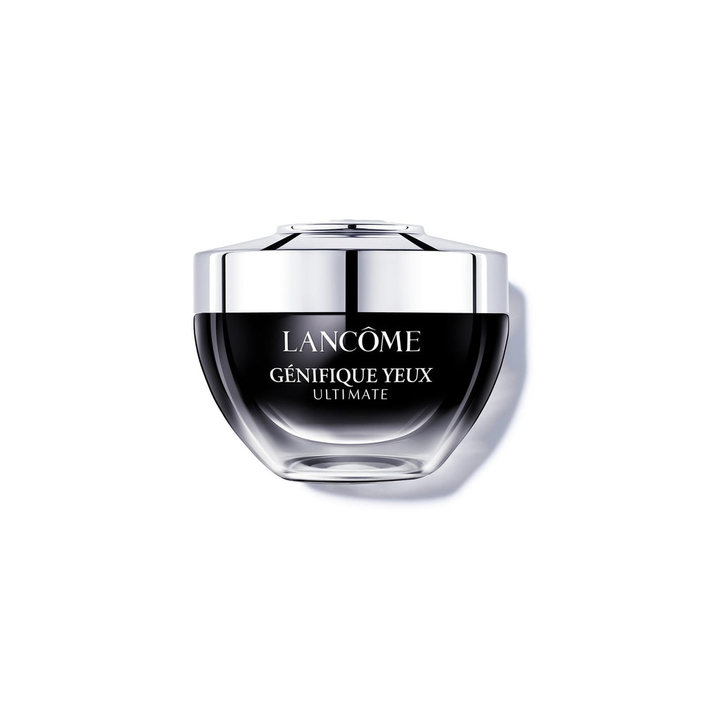 Lancôme Génifique Eye Cream bottle closeup for easy daily application