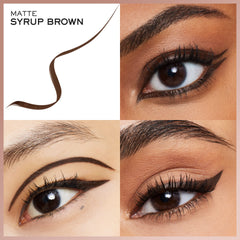 Lancôme Idôle Liner waterproof close-up demonstrating smudge-free wear