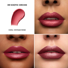 Lancôme L'Absolu Rouge lipstick tube close-up highlights premium packaging.
