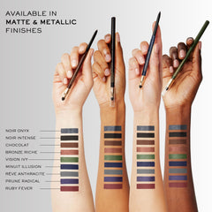 Lancôme Le Stylo blends smoothly before setting for a long-lasting finish.